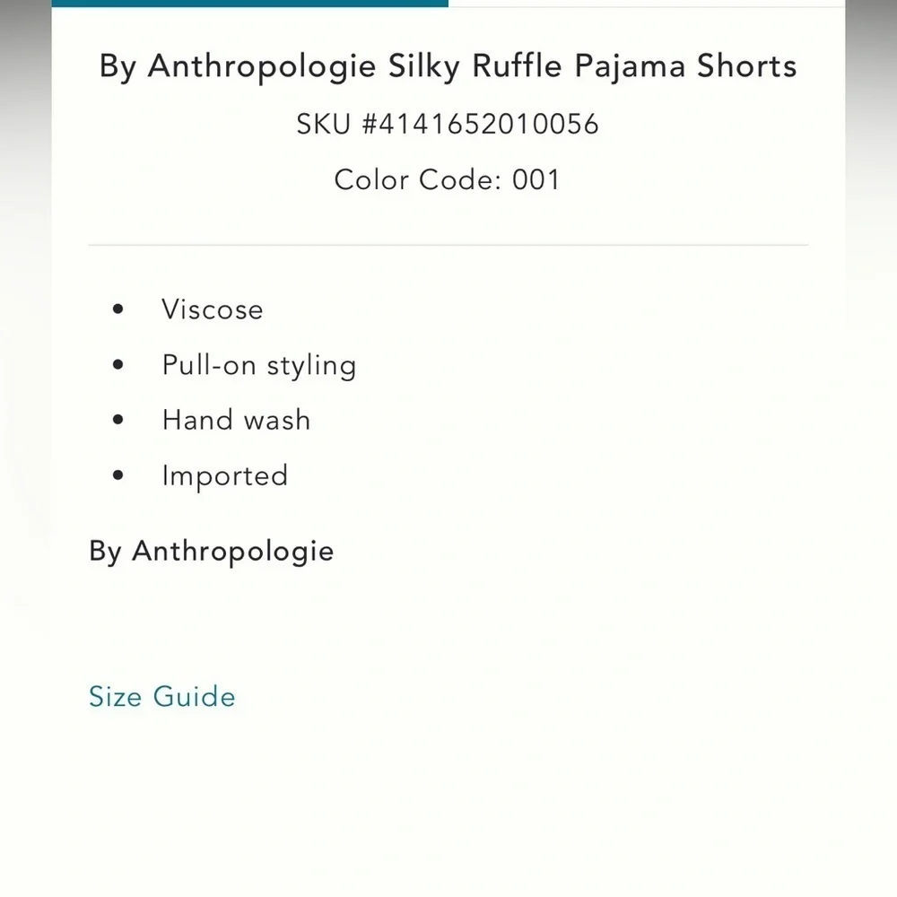 NWT new large Anthropologie black silky ruffle pj shorts embroidered boot dice